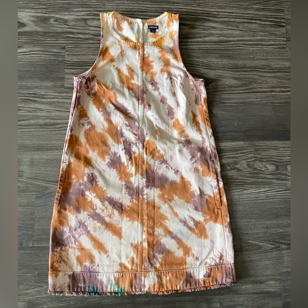 JCrew tie dye jean dress